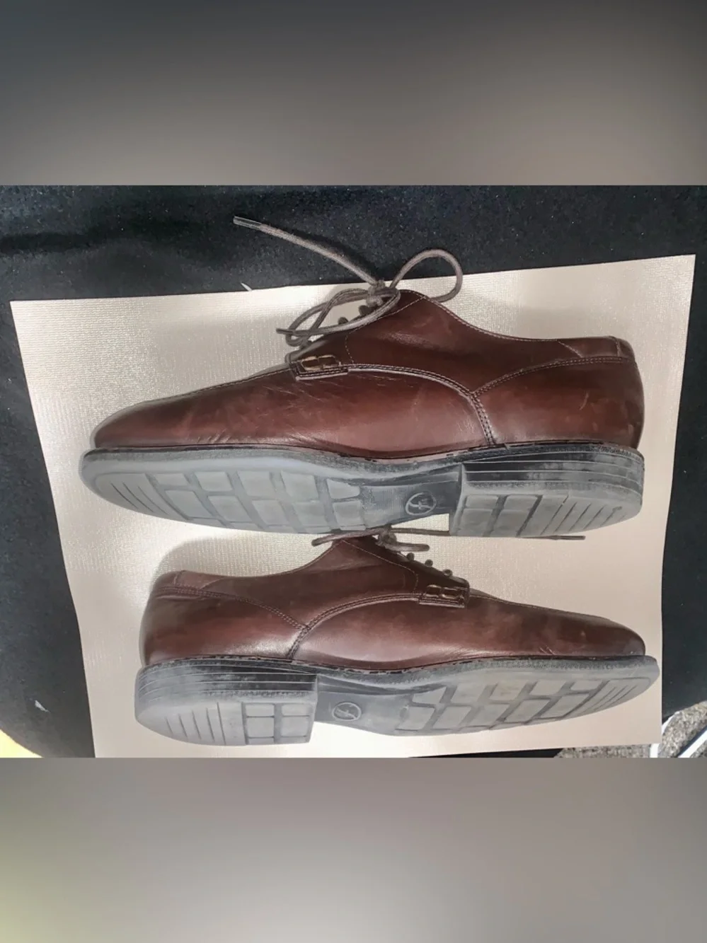 Florsheim Men’s Brown Leather Dress Shoes – Size 12W